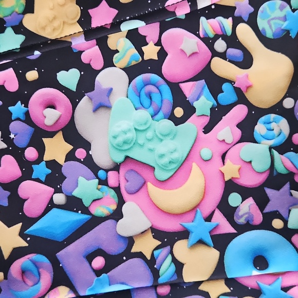 Black Milk Space Gummies Short Overalls - Picture 4 of 5